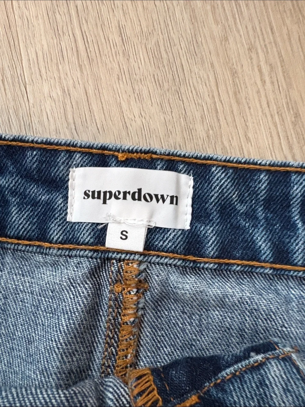 Superdown Abby Slit Denim Mini Skirt Size Small Great Condition festival boho